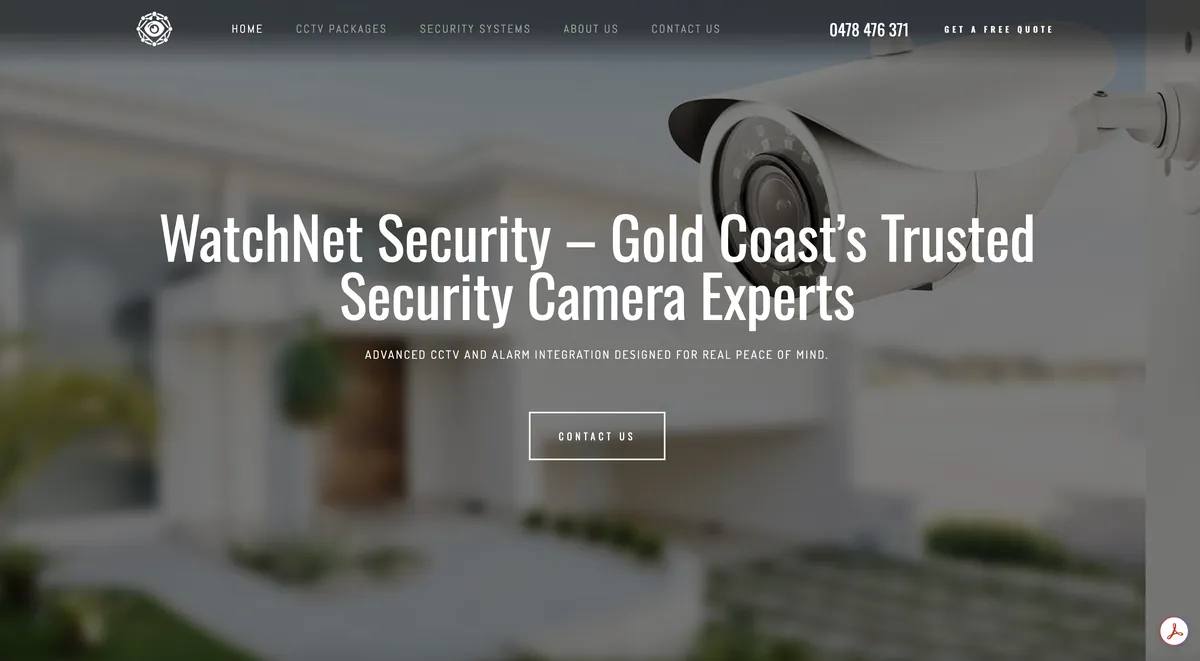 Security business website designed by Rent-a-Website